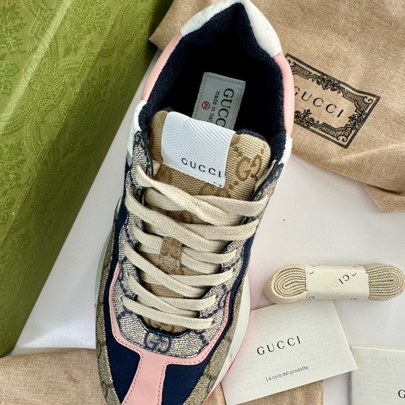 Gucci GG Rython Low Top Sneaker / Women’s Size 37 - Picture 5 of 8